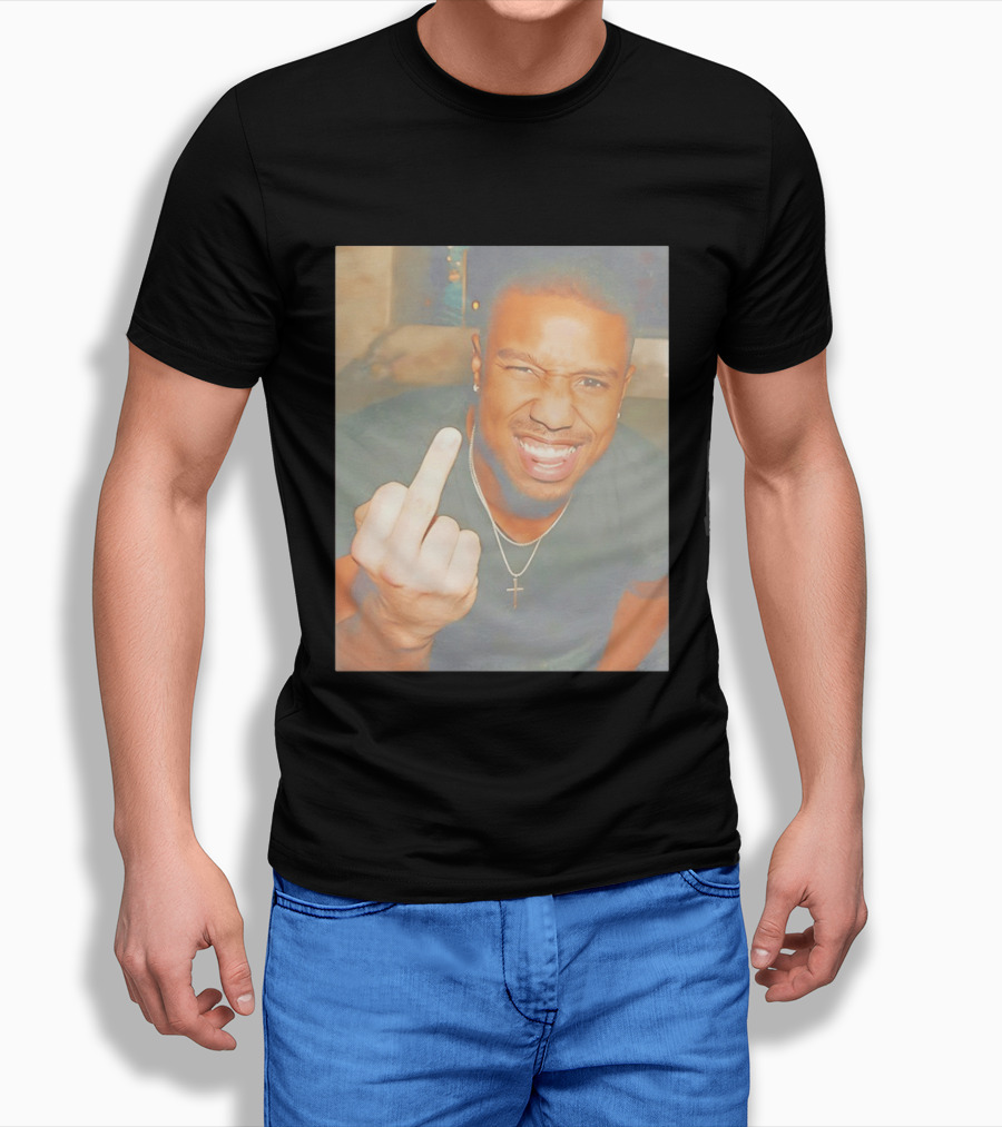 Michael B Jordan Sinners Oscar Middle Finger T-Shirt