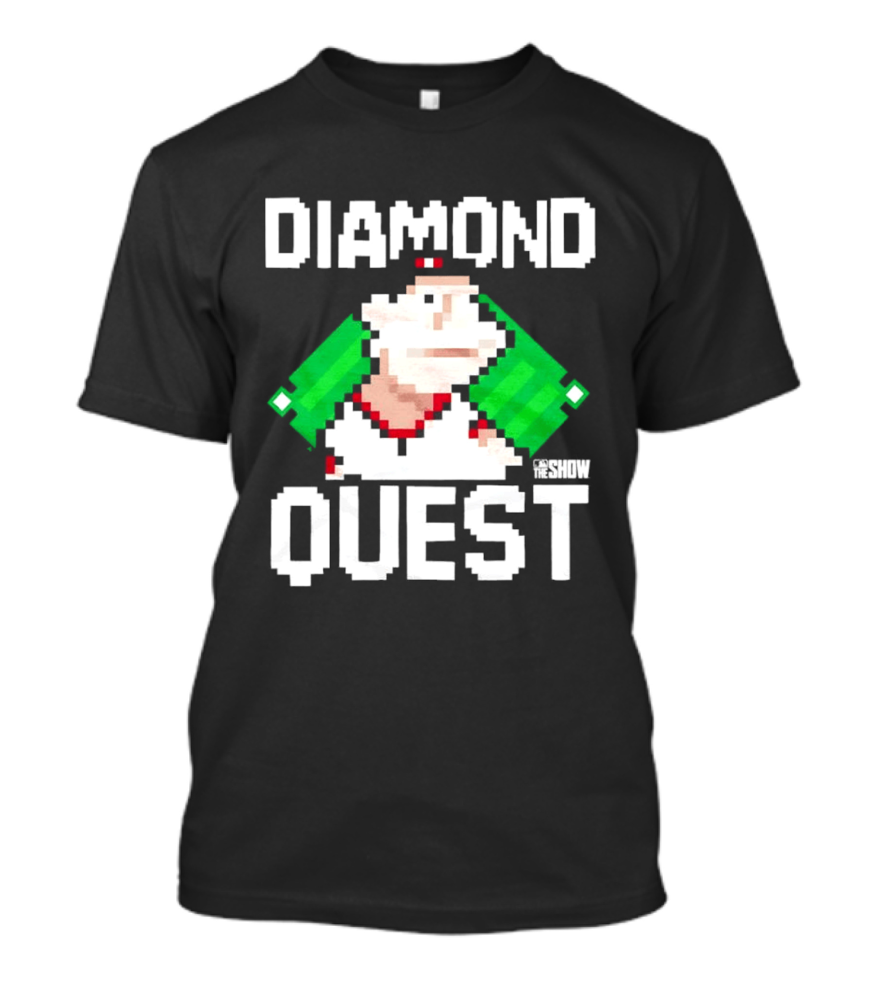 MLB The Show Diamond Quest Pixelated Baseball Adventure T-Shirt