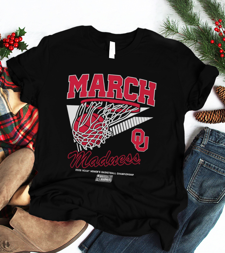 Oklahoma Sooners March Madness 2026 NCAA Women's Basketball Championship T-Shirt