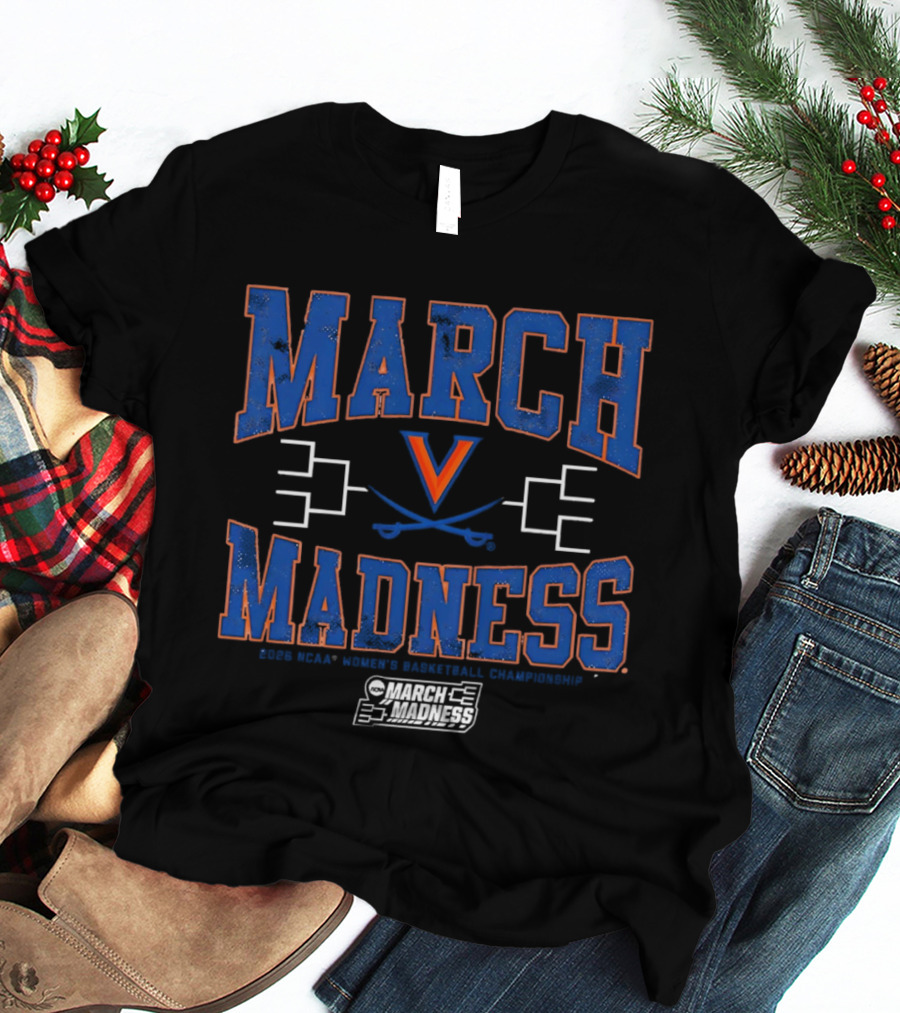 Virginia Cavaliers March Madness 2026 NCAA Women's Basketball Championship T-Shirt
