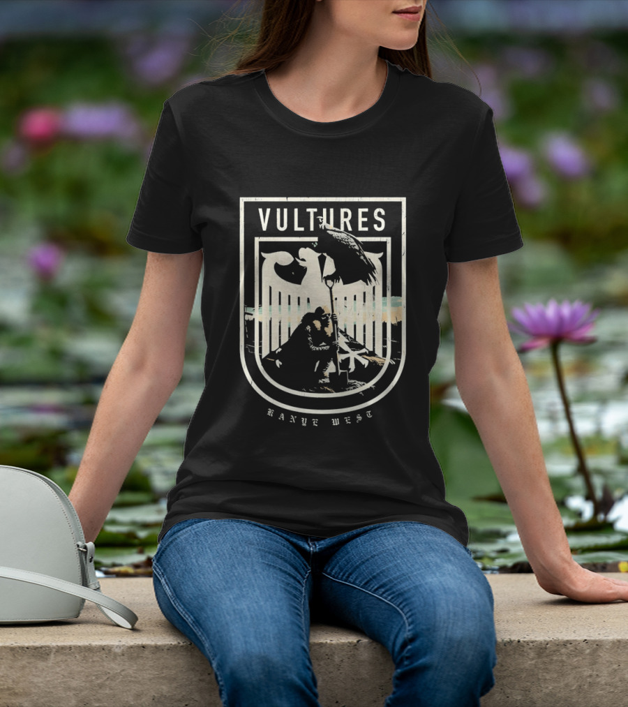 Vultures Kanye West Shield With Vultures And Embrace T-Shirt