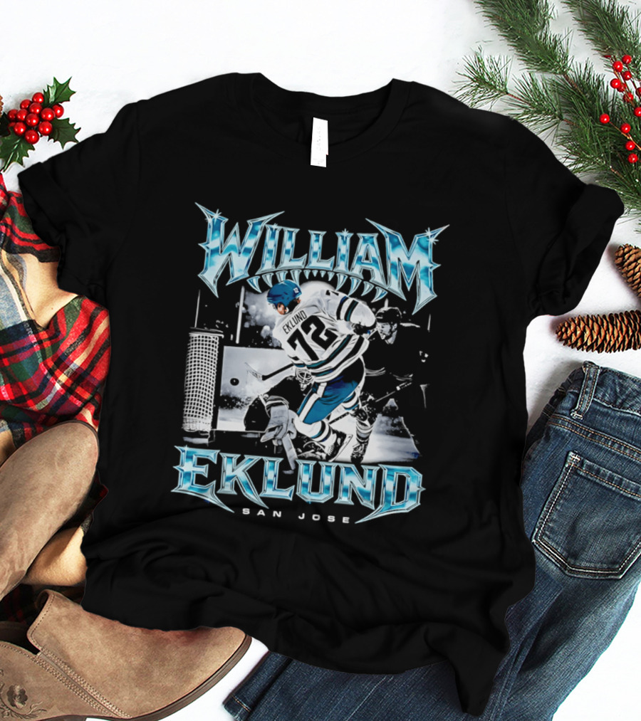 William Eklund San Jose Ice Hockey Player 72 Jersey T-Shirt