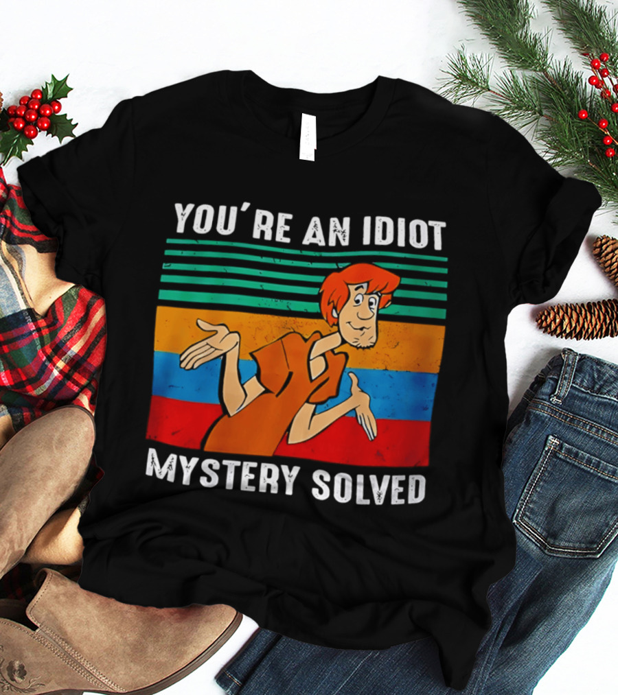 You're An Idiot Mystery Solved Shaggy T-Shirt