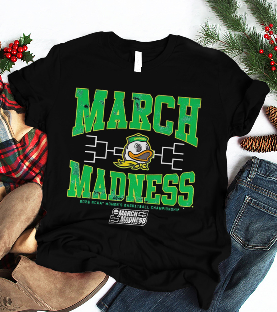 Oregon Ducks March Madness Women's Basketball Championship T-Shirt