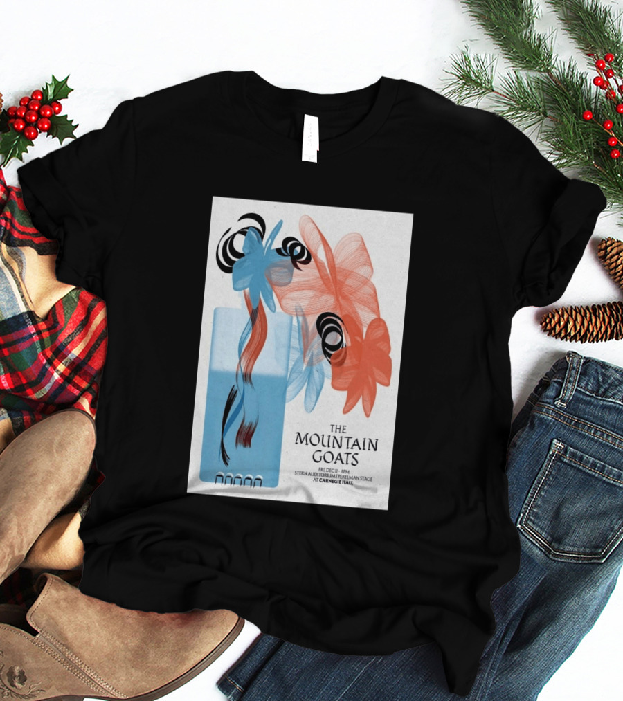 The Mountain Goats Carnegie Hall NYC Dec 11 2026 Stern Auditorium Perelman Stage T-Shirt