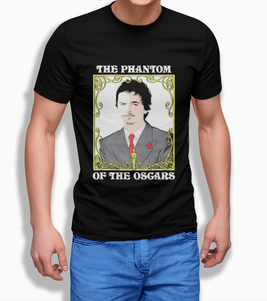 The Phantom Of The Awards Mask Suit Rose Oscar T-Shirt