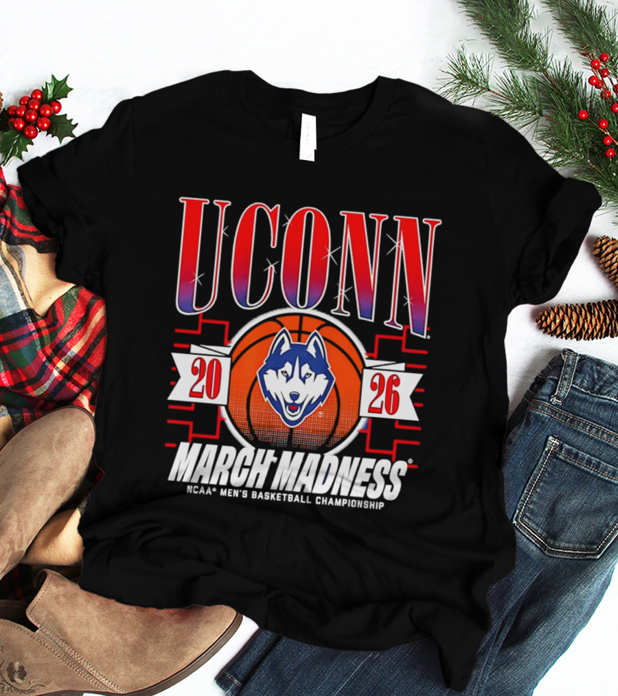 UConn Huskies 2026 NCAA Men's Basketball Championship March Madness T-Shirt