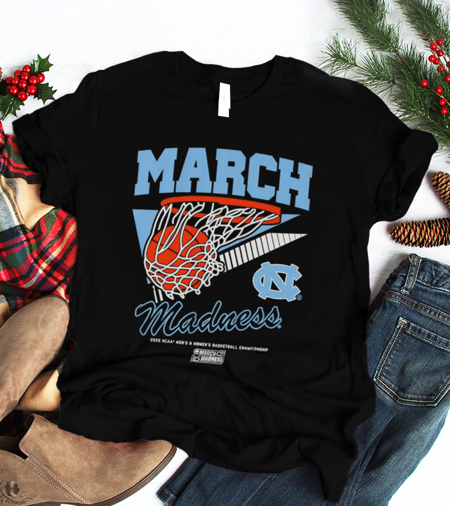 UNC Tar Heels 2026 March Madness NCAA Basketball Championship T-Shirt