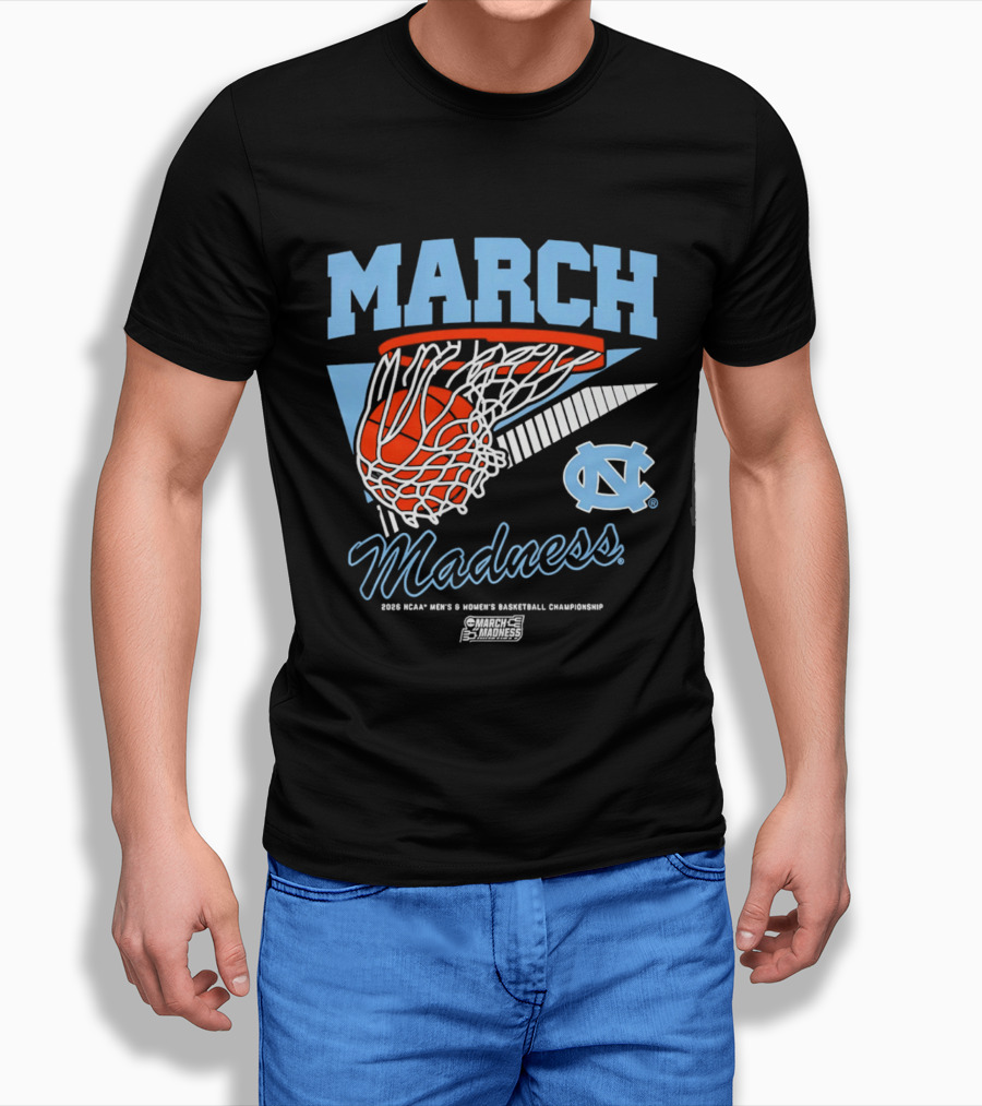 UNC Tar Heels 2026 March Madness NCAA Basketball Championship T-Shirt