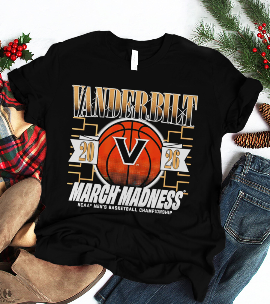 Vanderbilt Basketball 2026 NCAA March Madness Championship T-Shirt