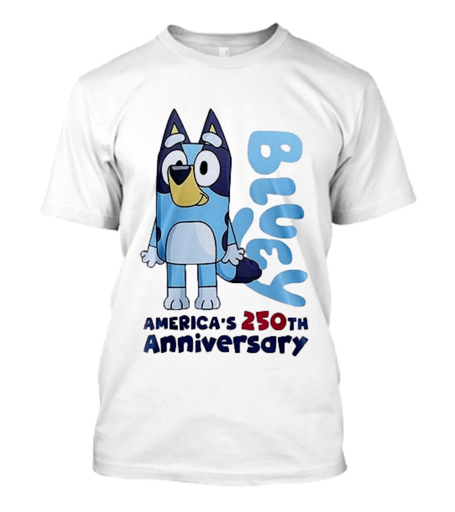 Bluey America's 250th Anniversary Celebrating Little Moments Big Freedom T-Shirt
