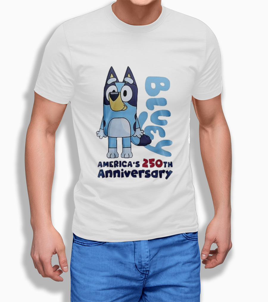 Bluey America's 250th Anniversary Celebrating Little Moments Big Freedom T-Shirt