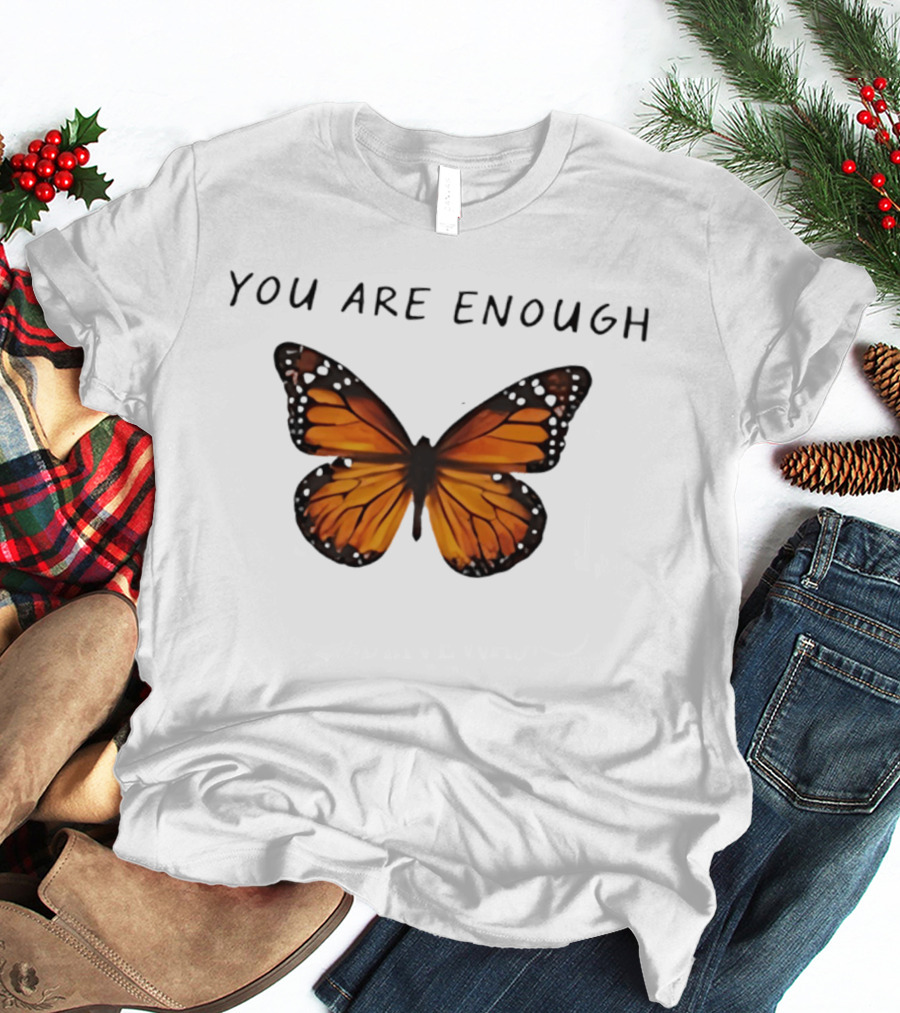 Charlotte Flair You Are Enough Butterfly Affirmations T-Shirt