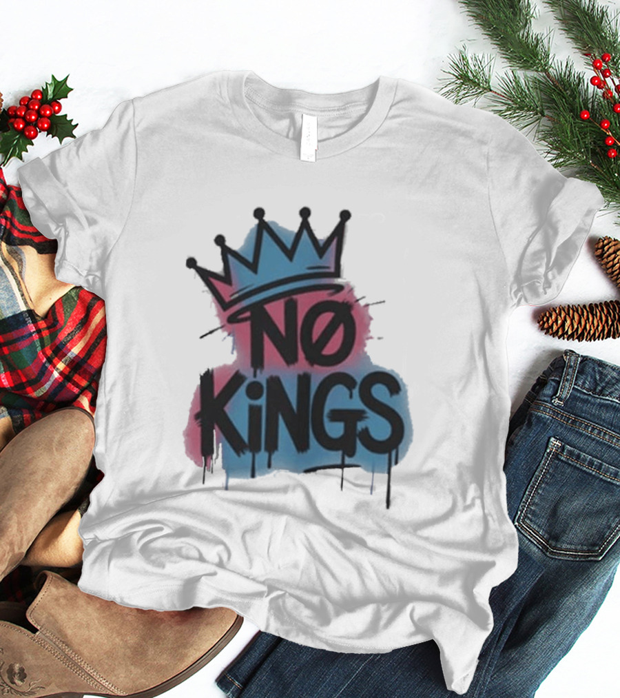 No Kings Day Graffiti Crown Street T-Shirt