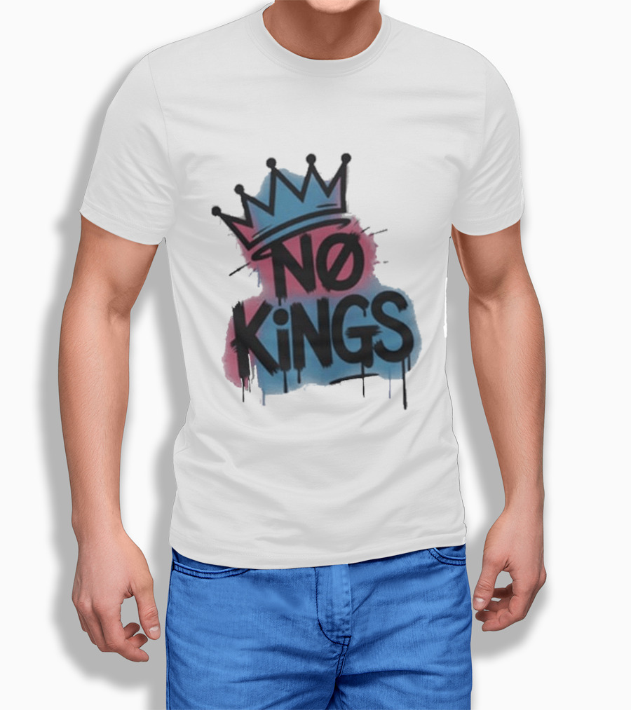 No Kings Day Graffiti Crown Street T-Shirt
