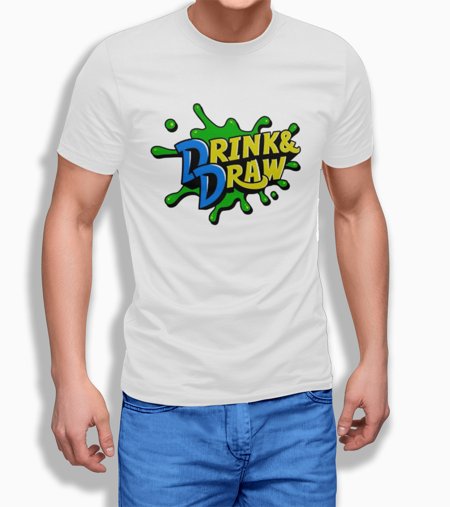 Drink And Draw Splatter Art Event T-Shirt