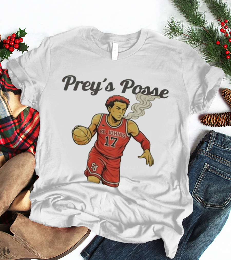 Prey's Posse St. John's Basketball 17 Smoky Dunk T-Shirt
