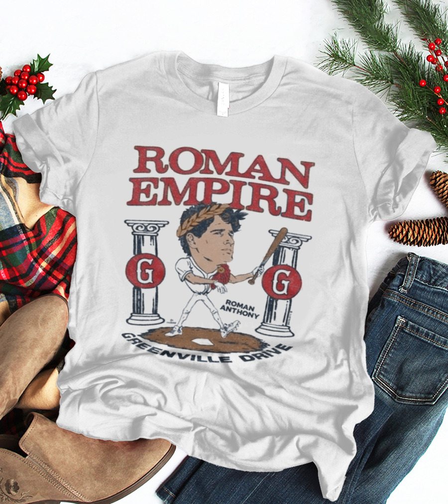 Roman Empire Greenville Drive Roman Anthony Baseball Player T-Shirt