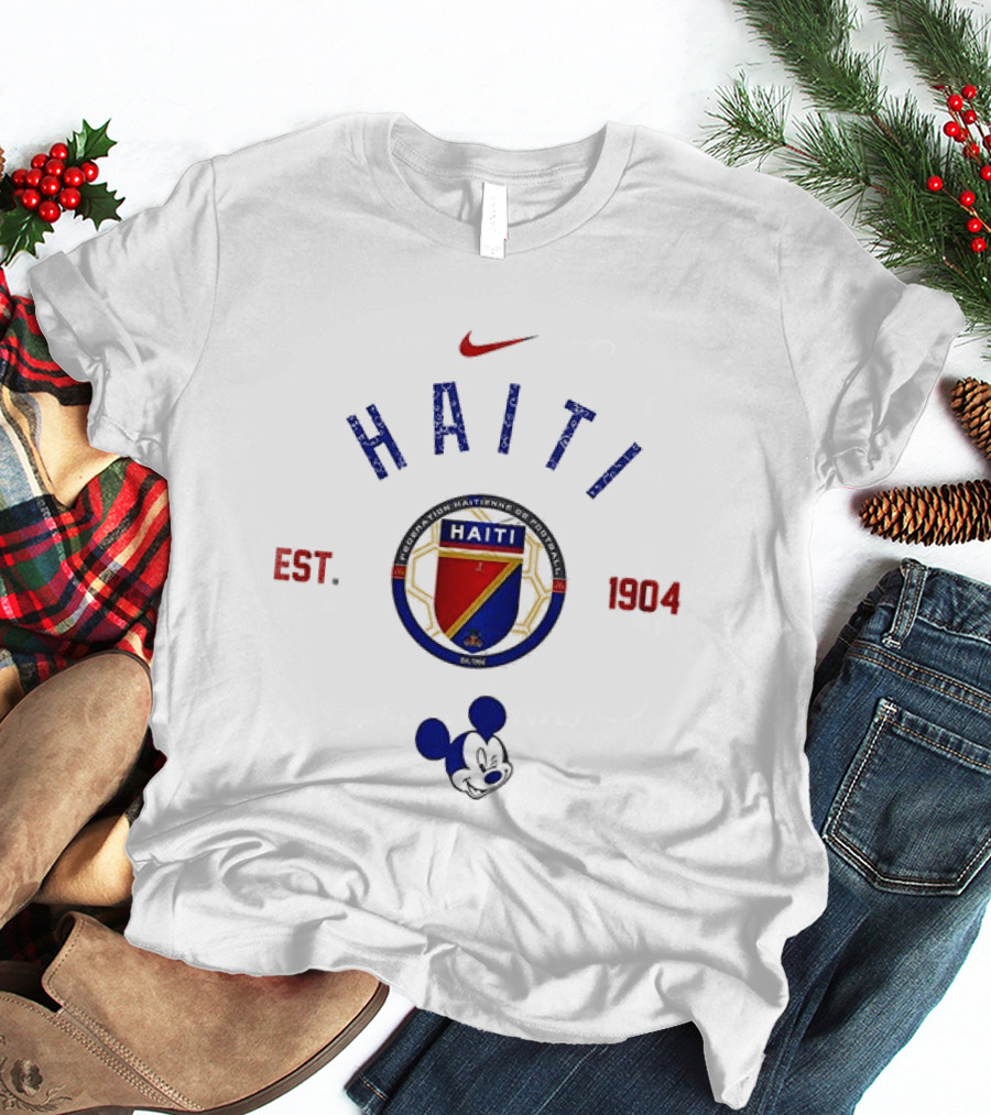 Haiti Soccer 1984 Mickey Mouse Nike Collaboration T-Shirt