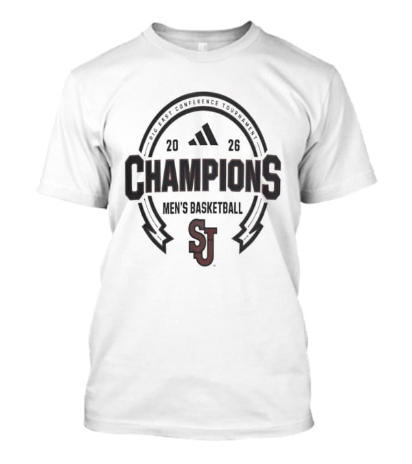 St John's Red Storm Big East Champions 2026 Men's Basketball T-Shirt