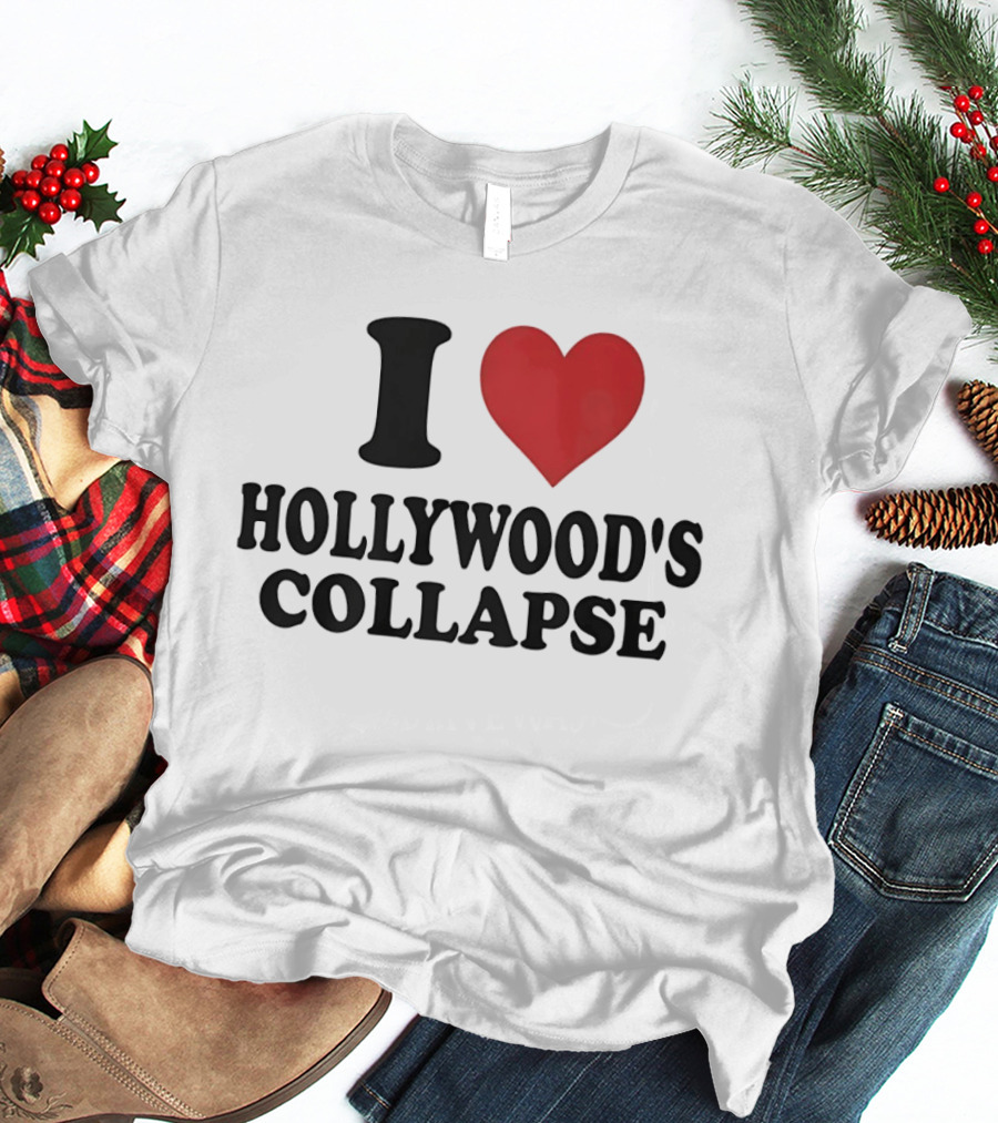 I Love Hollywood's Collapse Heart T-Shirt