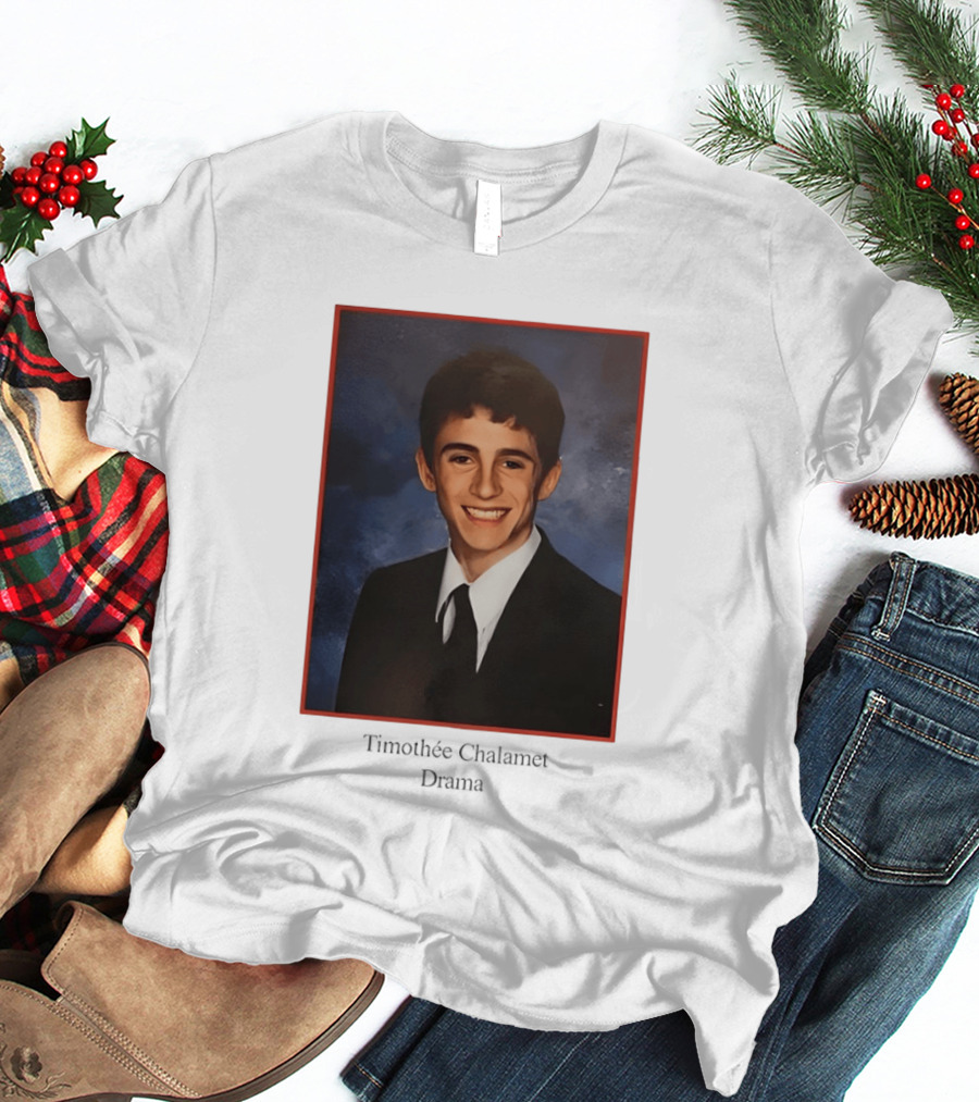 Timothee Chalamet Yearbook Photo 90s T-Shirt