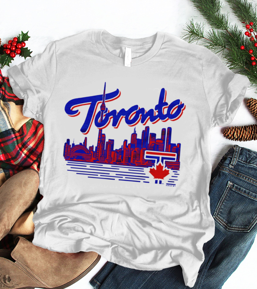 Toronto Blue Jays Skyline 2026 Canadian Baseball T-Shirt