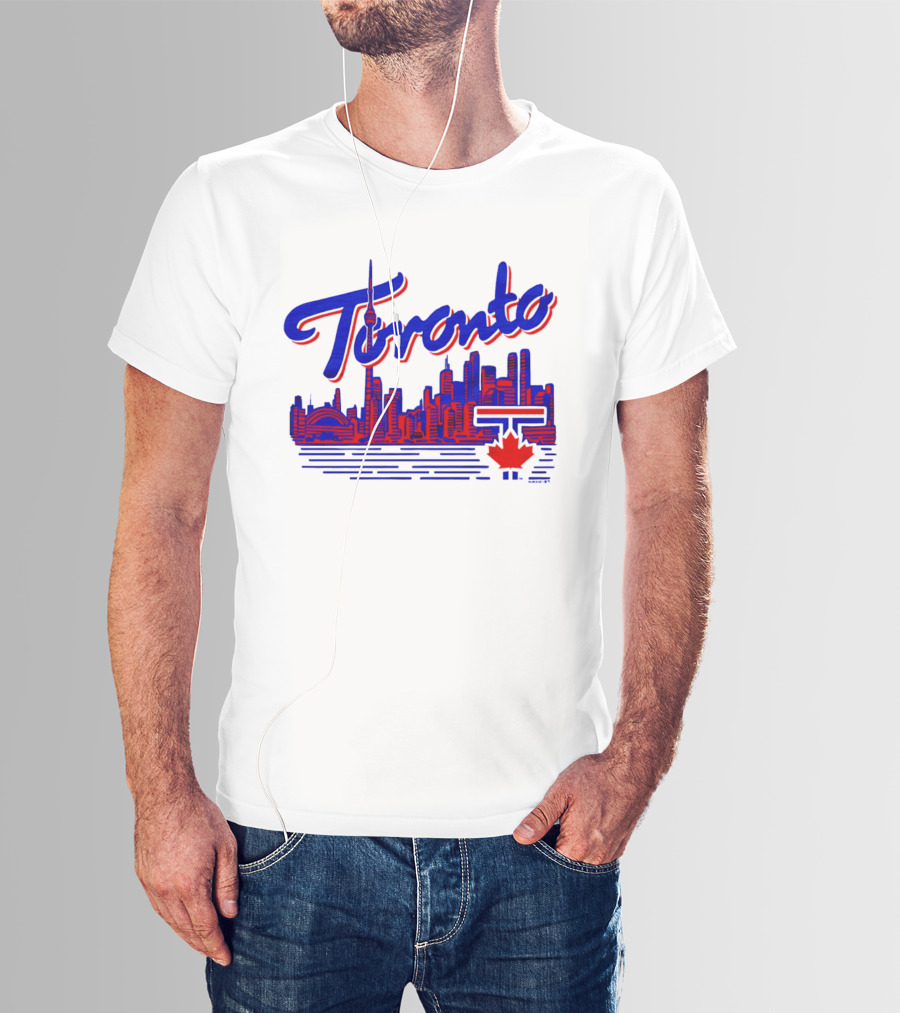 Toronto Blue Jays Skyline 2026 Canadian Baseball T-Shirt
