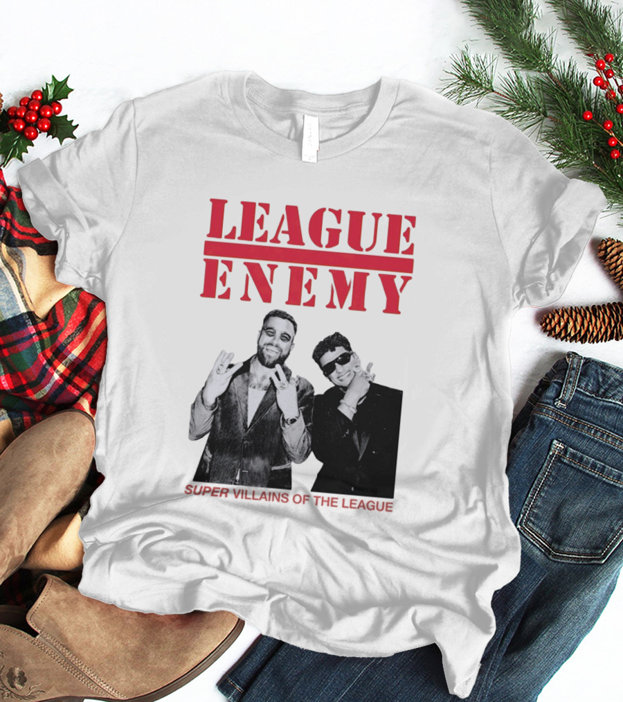 League Enemy Super Villains Of The League Patrick Mahomes Travis Kelce T-Shirt