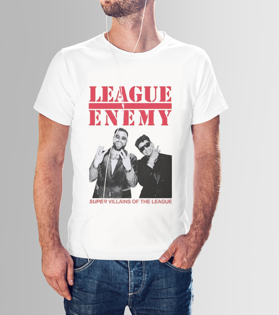 League Enemy Super Villains Of The League Patrick Mahomes Travis Kelce T-Shirt