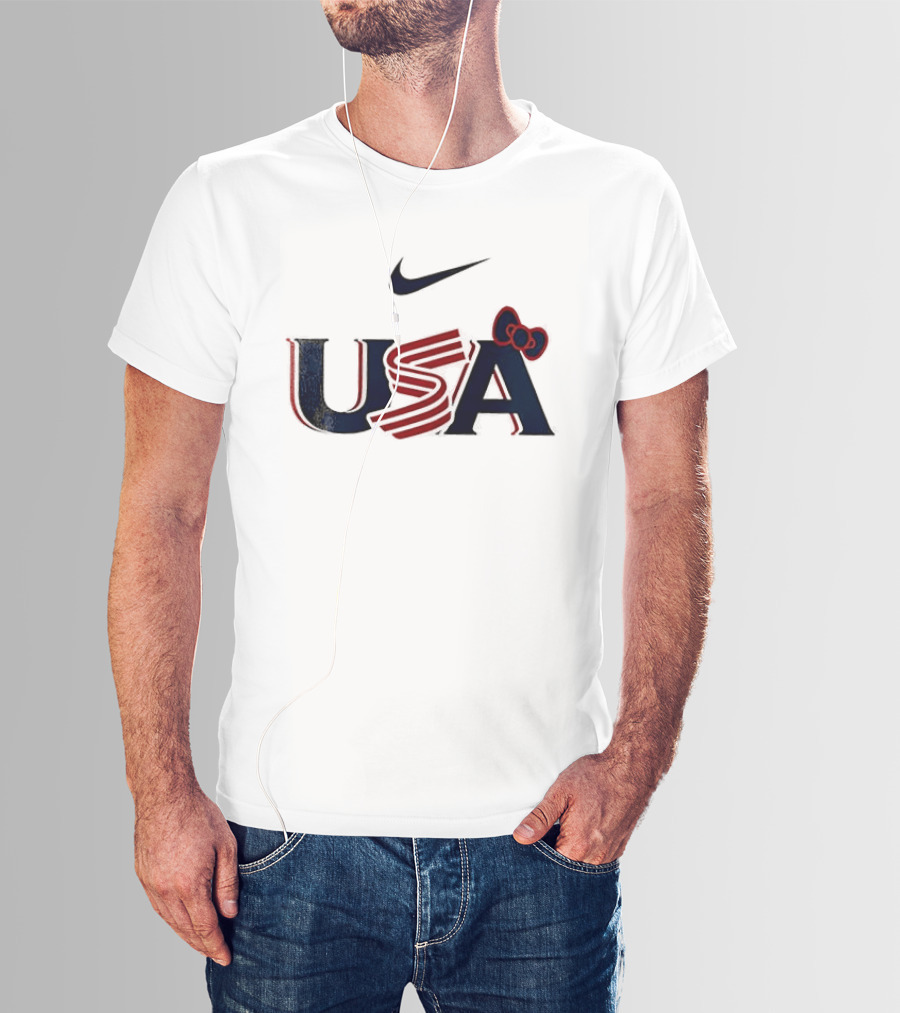 Nike USA Hello Kitty Collaboration Baseball T-Shirt