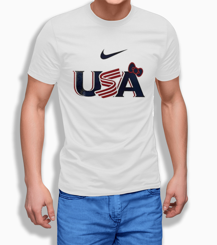 Nike USA Hello Kitty Collaboration Baseball T-Shirt
