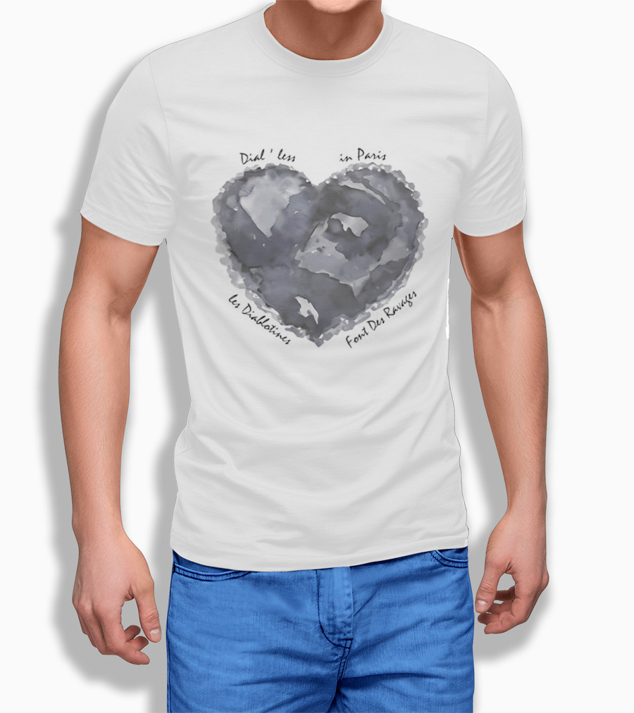 Blue Heart Les Diablotines Font Des Ravages Paris Dial'less T-Shirt