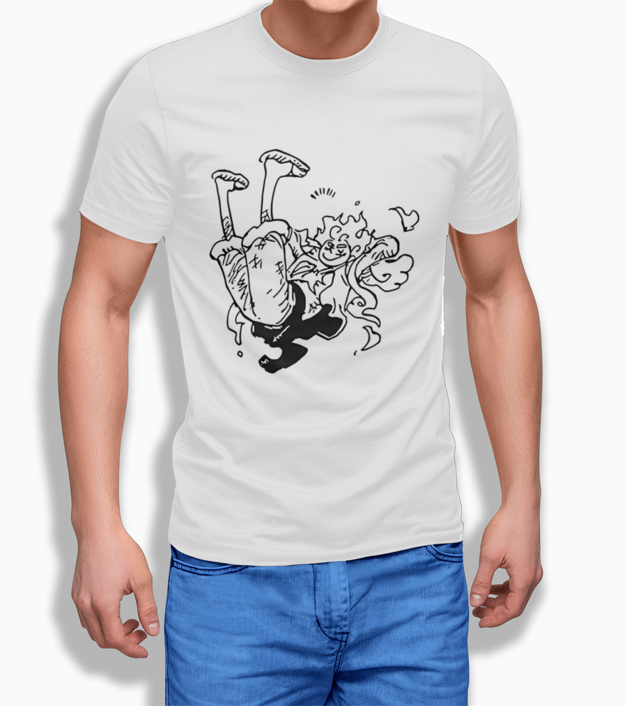 Luffy Gear Fifth Transformation Energetic Pose One Piece 5 T-Shirt