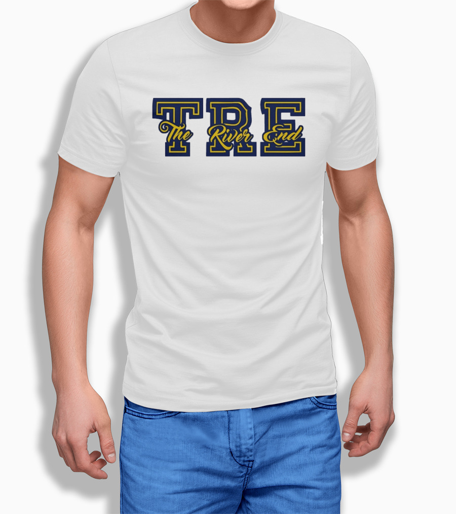 TRE The River End Supporters Section Bold Lettering T-Shirt