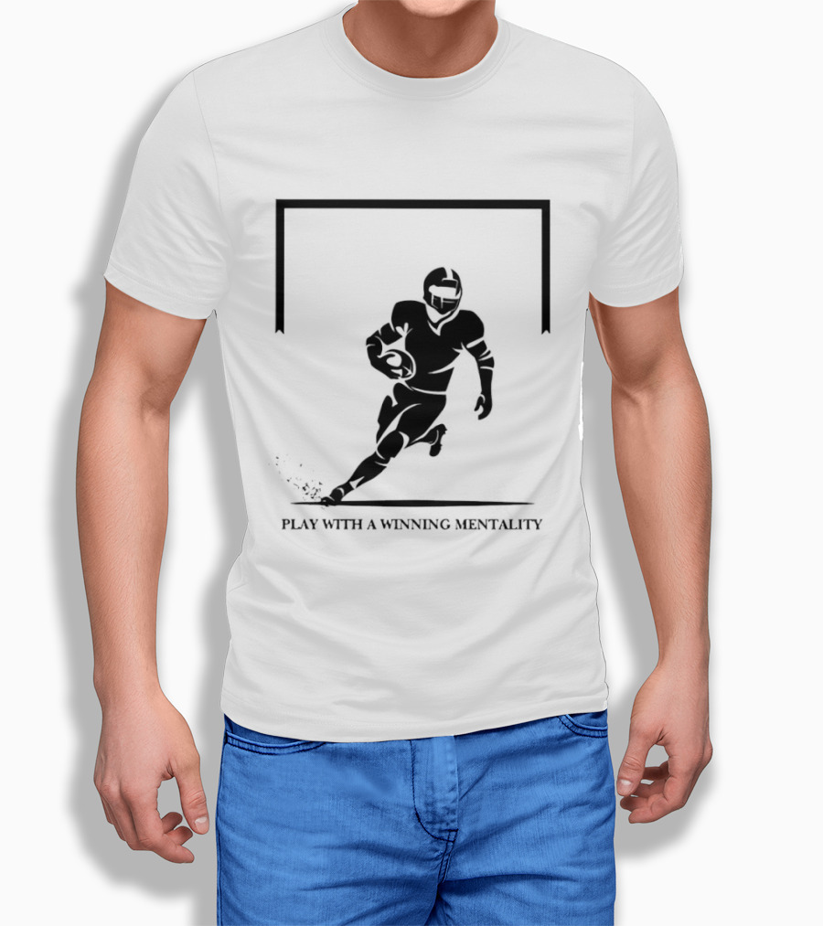 American Rugby Union Play With A Winning Mentality T-Shirt
