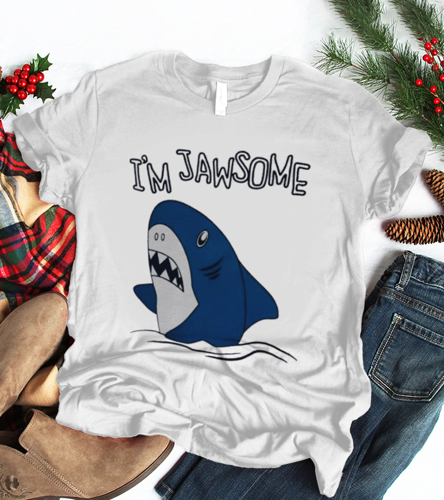 I'm Jawsome Shark Meme Fun Cartoon T-Shirt