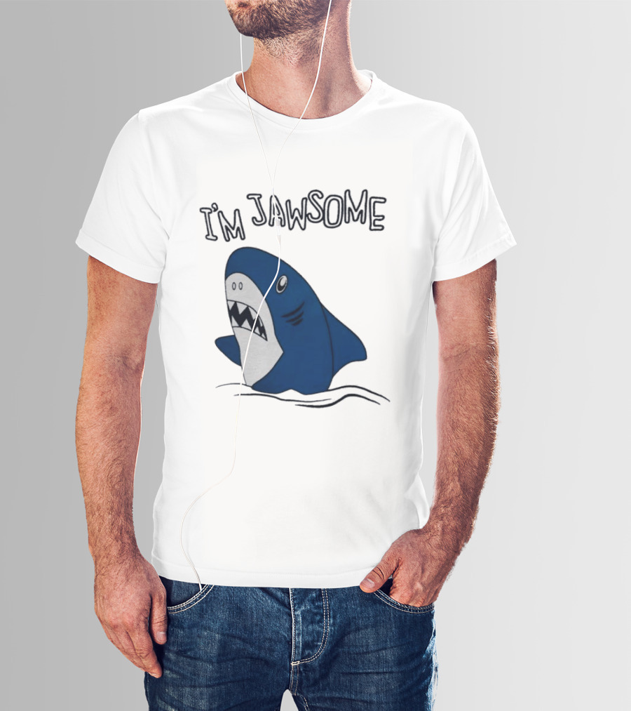 I'm Jawsome Shark Meme Fun Cartoon T-Shirt