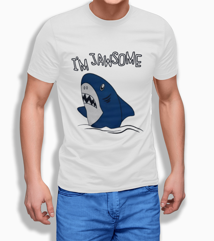 I'm Jawsome Shark Meme Fun Cartoon T-Shirt