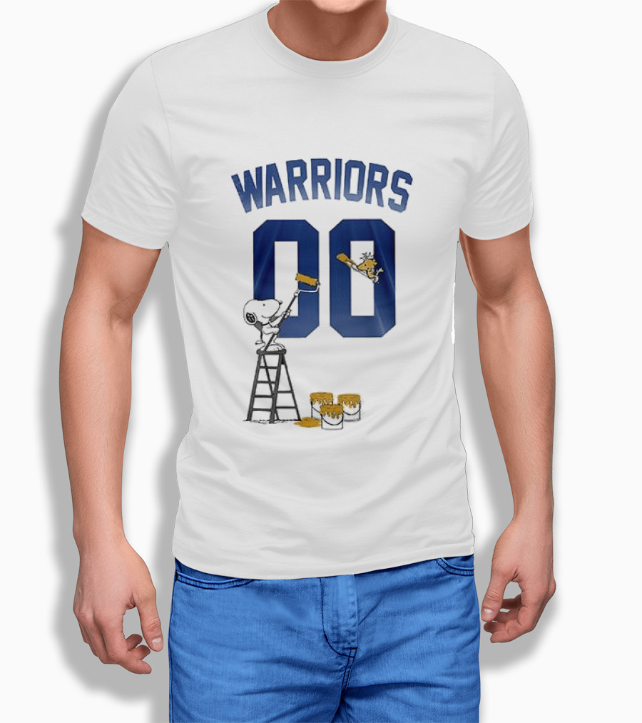 Warriors 00 Snoopy Shut Up And Dribble Collaboration With Woodstock T-Shirt