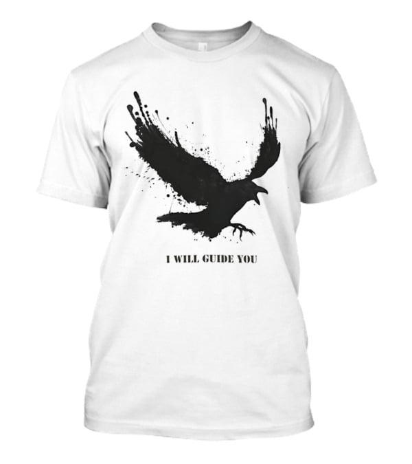 Raven I Will Guide You Splatter T-Shirt