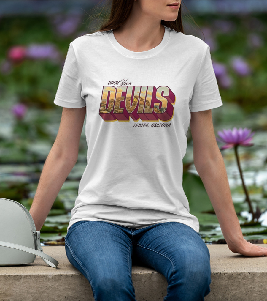 Sun Devil Athletics Back Your Devils Landscape T-Shirt