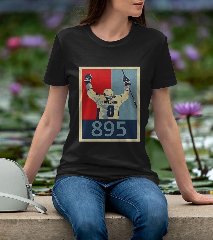 Ovechkin 895 Washington Capitals Hockey Record T-Shirt