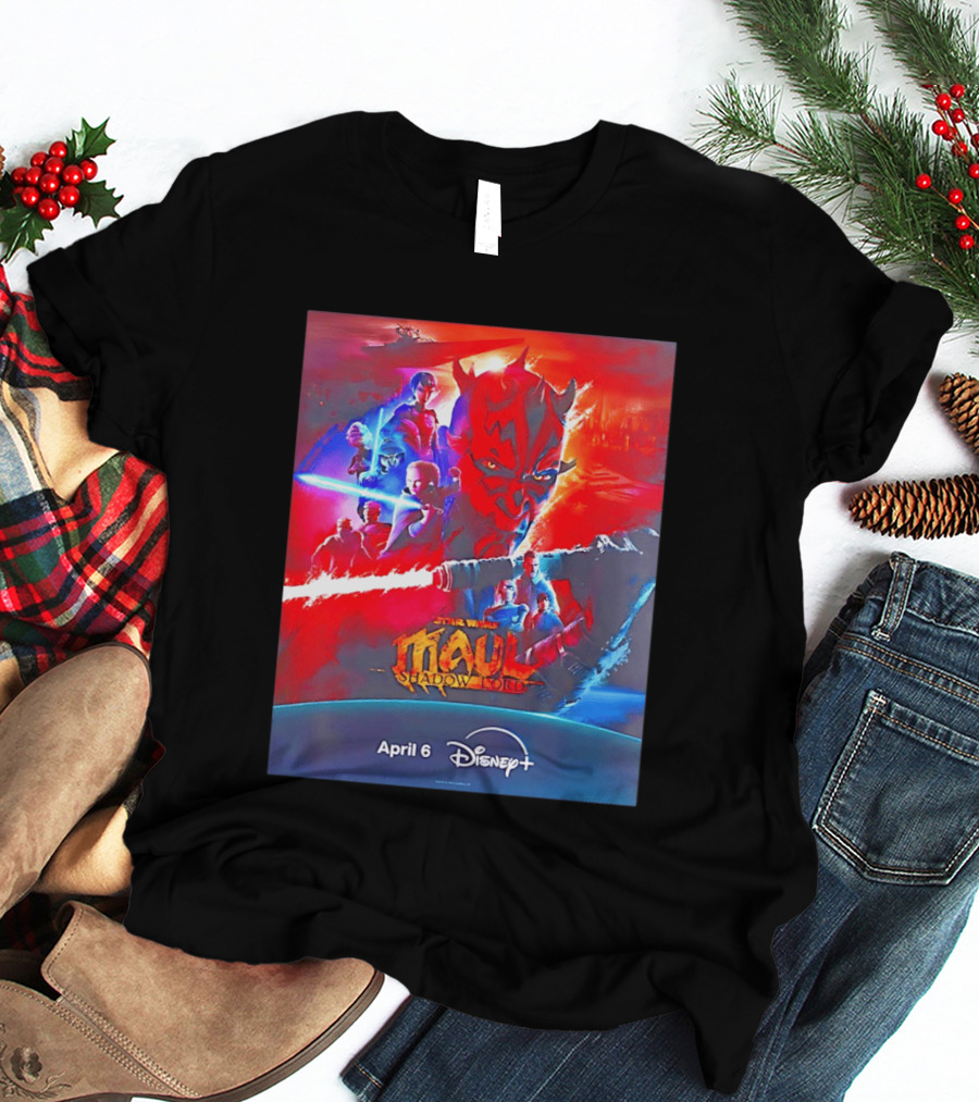 Star Wars Maul Shadow Lord Disney Plus April 6 2026 T-Shirt