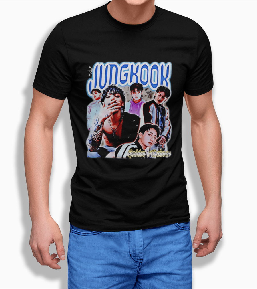 Jungkook Golden Maknae Multicolor Fashion T-Shirt