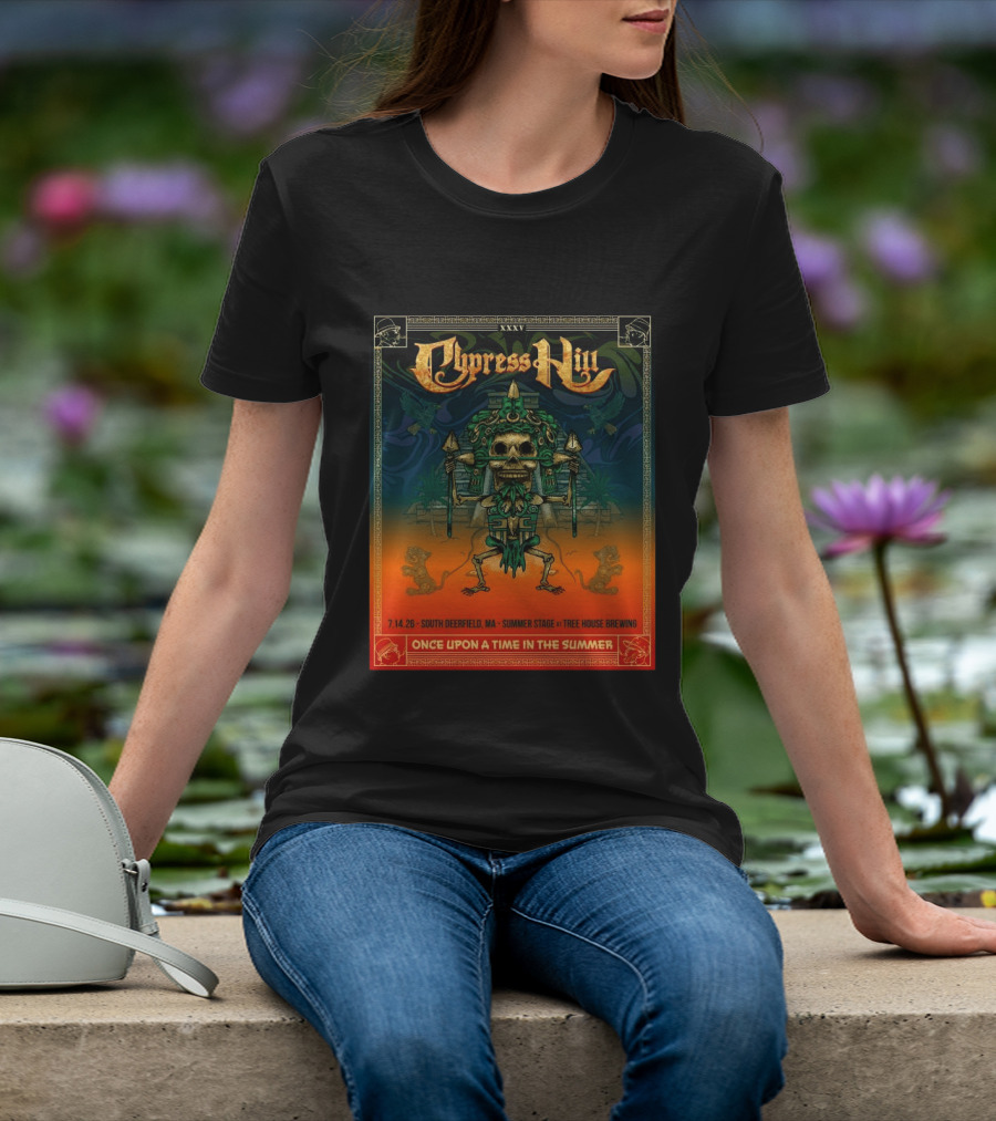 Cypress Hill XXXV Once Upon A Time In The Summer South Deerfield MA Tree House Brewing July 14 2026 T-Shirt