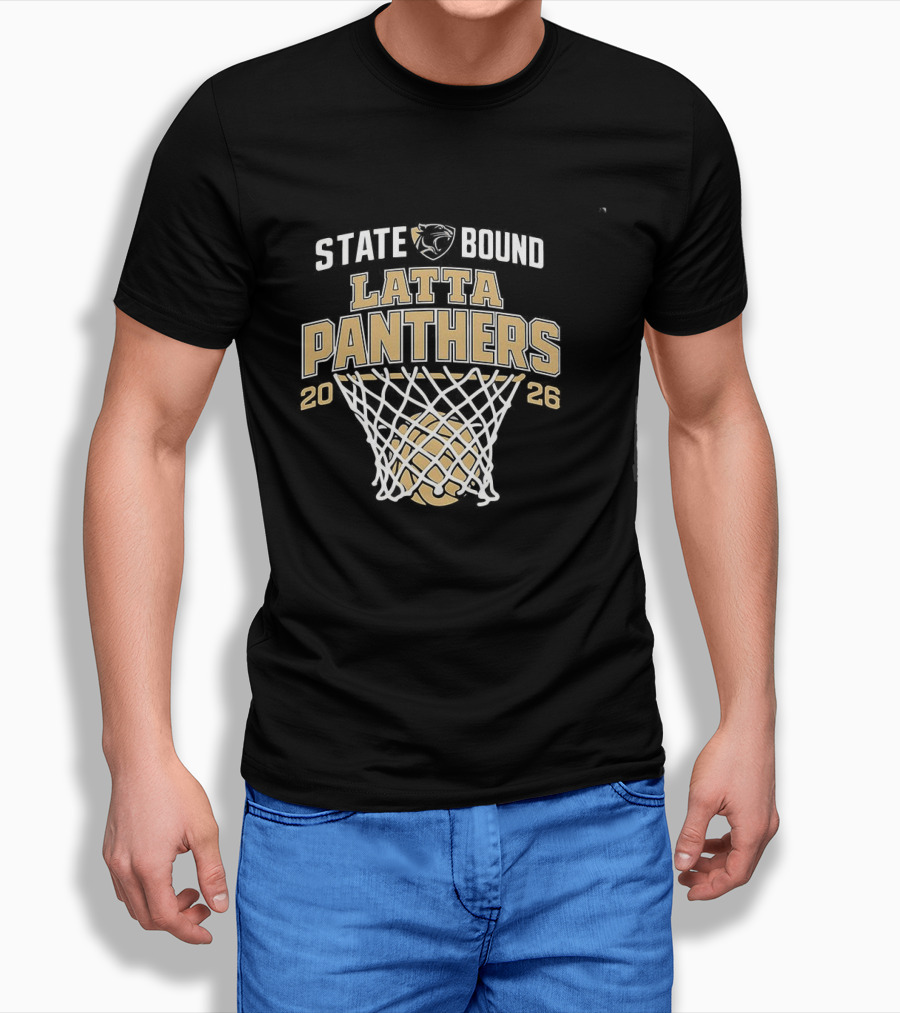 Latta Panthers State Bound Basketball 2026 T-Shirt