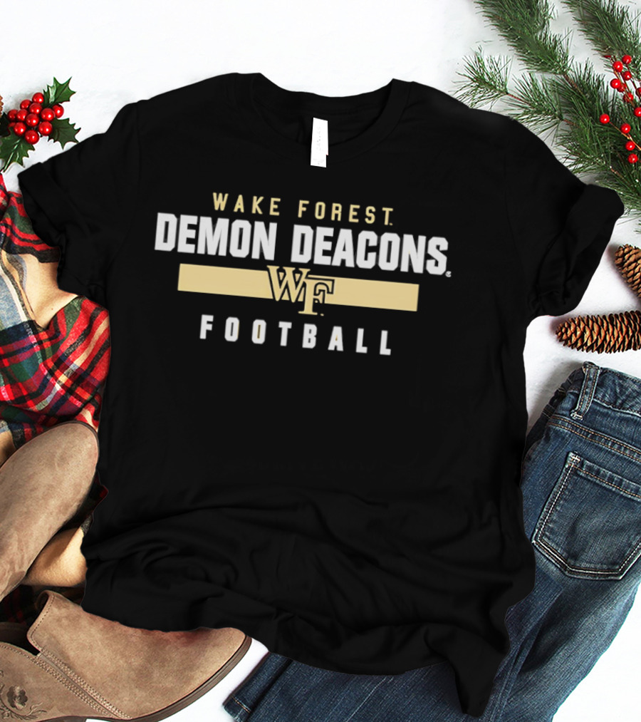 Wake Forest Demon Deacons WF Football T-Shirt