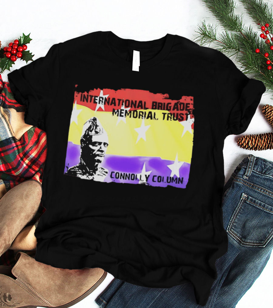 International Brigade Memorial Trust Connolly Column Star Flag T-Shirt