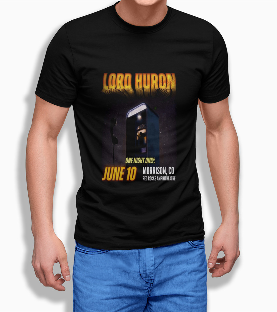 Lord Huron One Night Only June 10 Morrison CO Red Rocks Amphitheatre T-Shirt